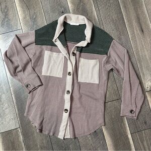 Reborn J Colorblock Button Down